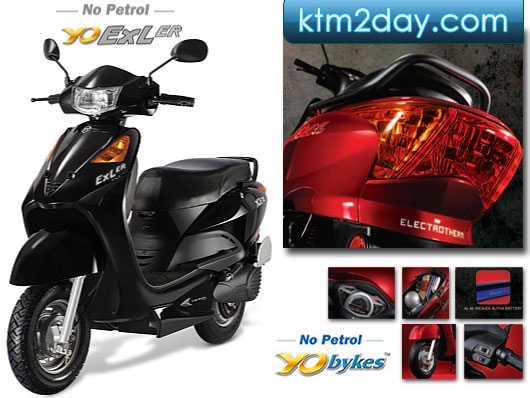 Yo exl electric bike best sale battery price