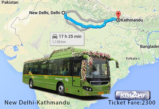 delhi-kathmandu-Bus-service