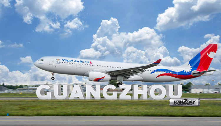 Nepal-Airlines-Guangzhou-Flight