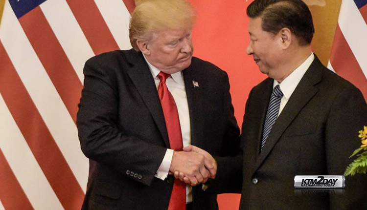 Xi Jinping with Trump