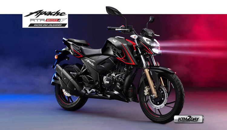 Tvs apache 200 on road online price