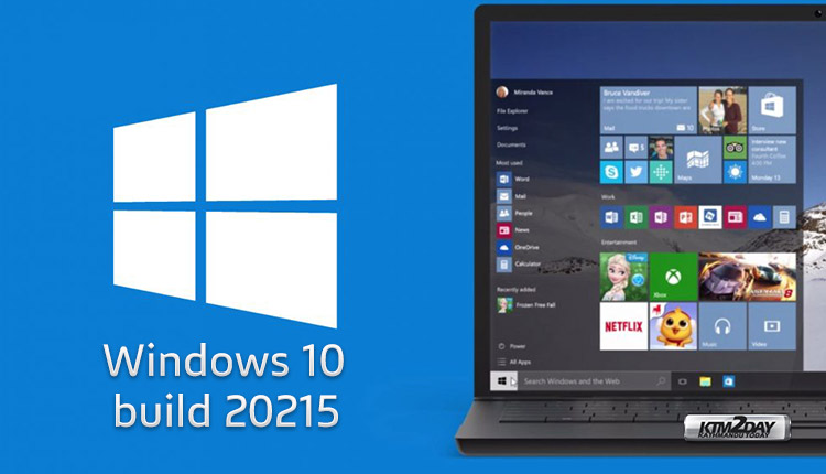 Windows 10 build 20215