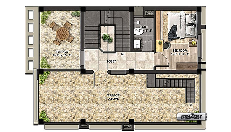 CG Village Second Floor Diagram