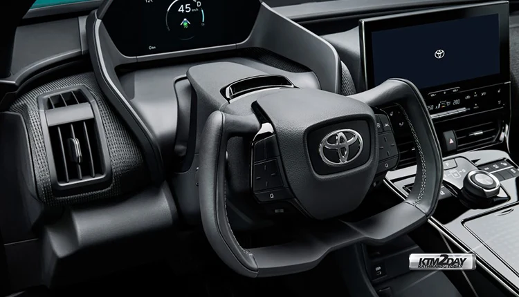 Toyota bZ4X steering wheel design