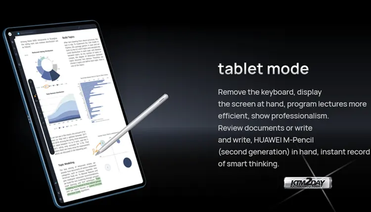 Huawei Matebook E Tablet Mode
